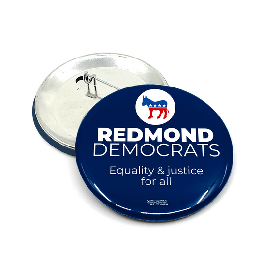 MerchBlue Union Printed Pinback Button - Democratic Party - Made in the USA